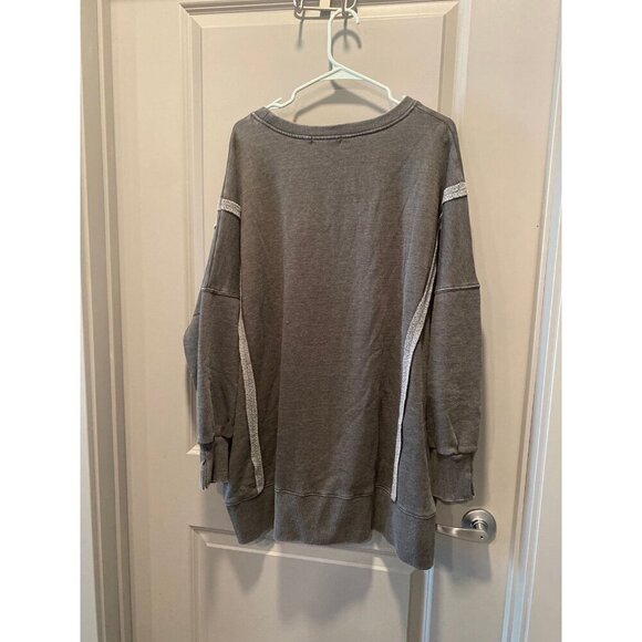1XL Charcoal Gray Crewneck Sweatshirt – Boutique Cozy Basic - Picture 6 of 6